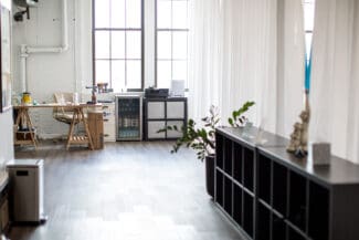 Rent our studio space for your testimonials, portrait or commercial video shoot..