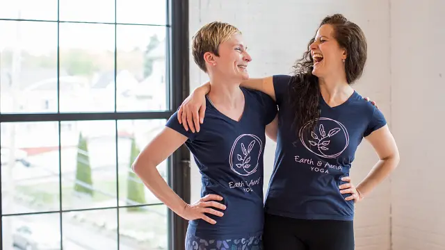 Earth & Aerial Yoga Owners - Katharine and Lora