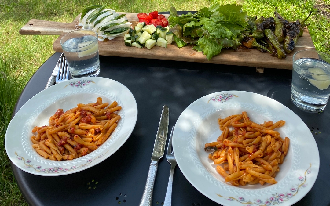 Fresh vegetarian meals in Italy